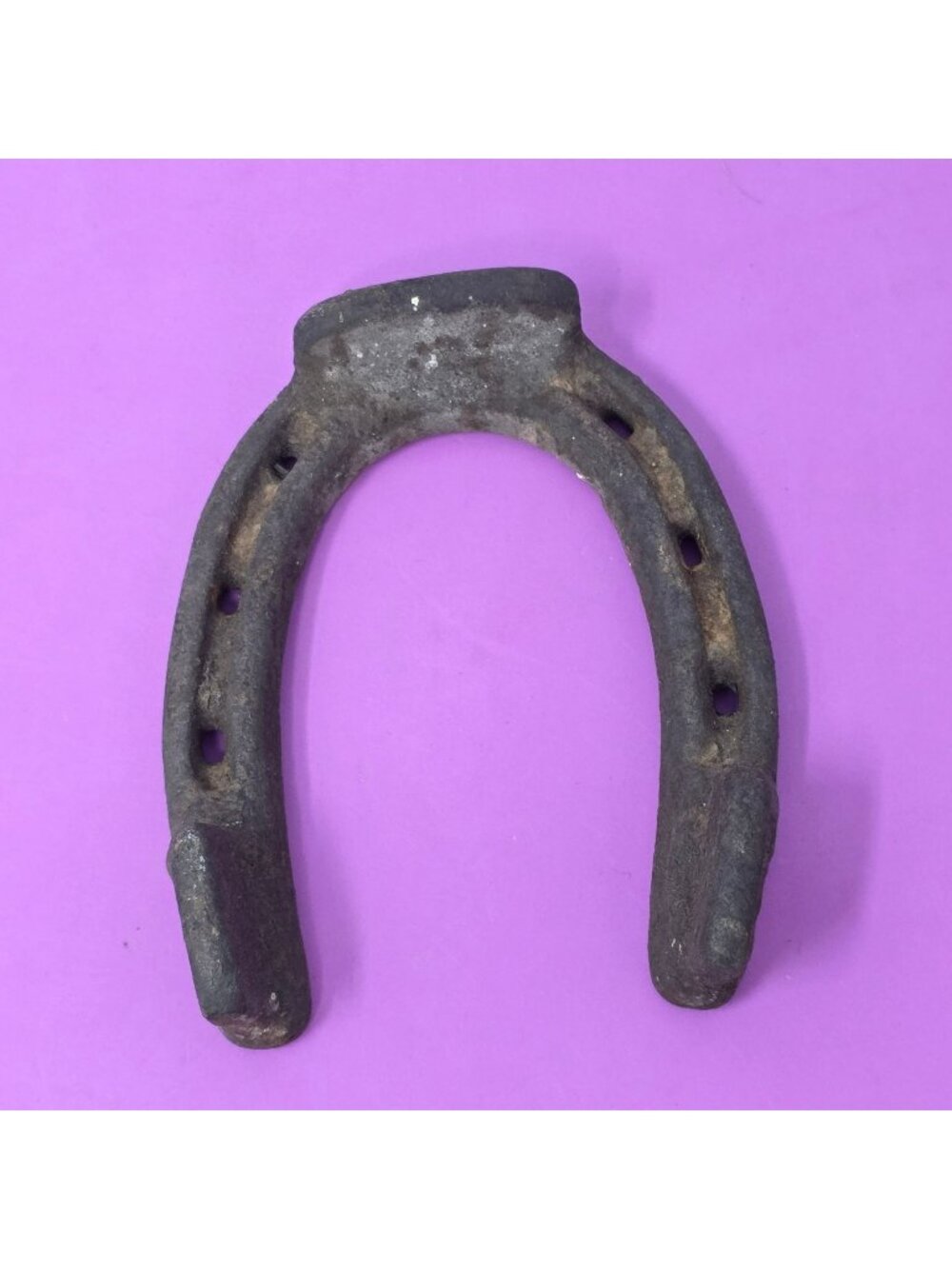 Vintage Rusted Metal Horseshoe Pony Size Nail Holes Rustic Decor Or Craft Supply